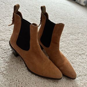 Tan Suede Ankle Boots